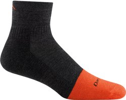 Darn Tough Work Men - #2017 Steely - 1/4 Sock - Midweight - Cushion Graphite