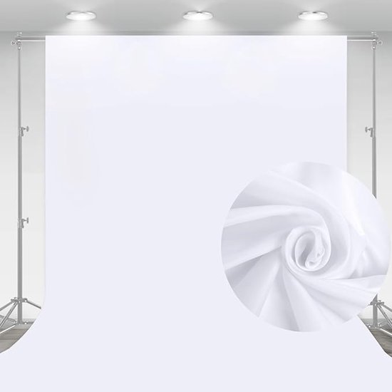 Achtergrond Doek Wit - 200x300cm - Voor Fotografie, Video & TV | bol