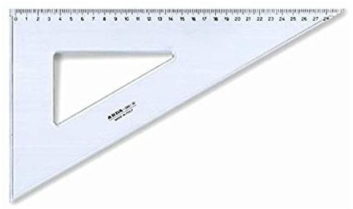 ARDA 18140 lineaal Bureauliniaal 350 mm Aluminium 1 stuk(s)