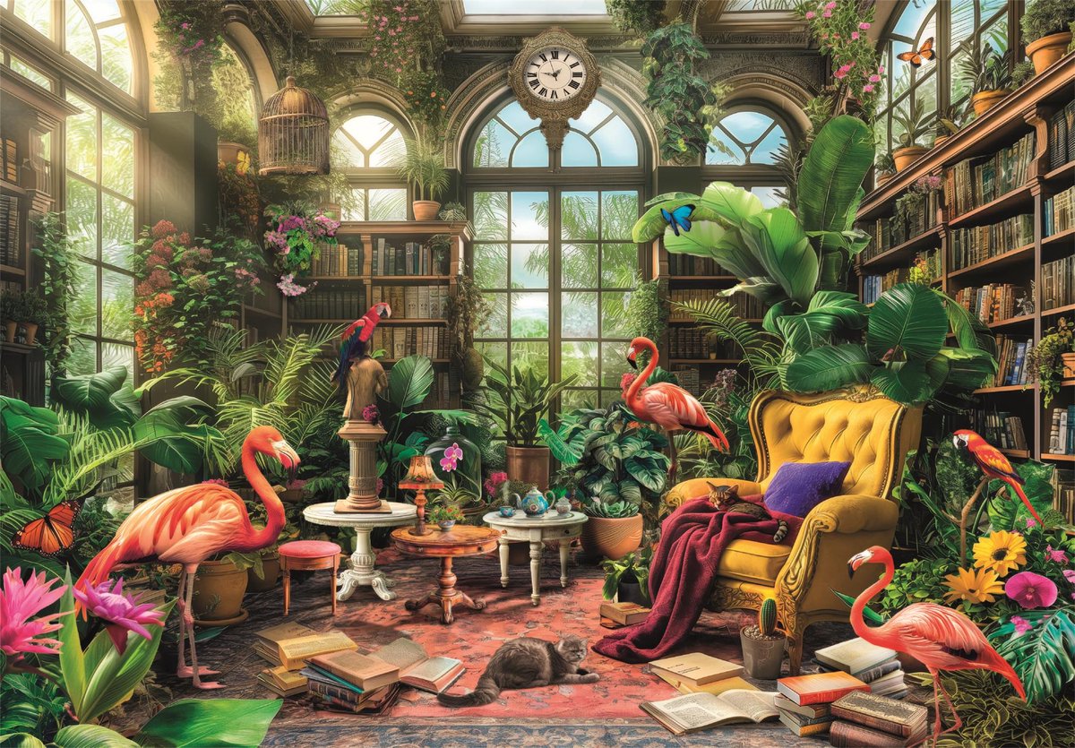 Clementoni - Puzzel - 1000 Stukjes - De Kas Bibliotheek - Puzzel Voor Volwassenen - High Quality Collection — afbeelding 5