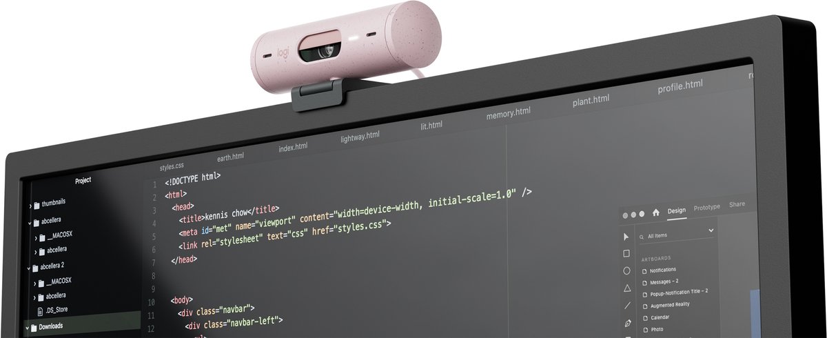 Logitech Brio 500 - Full HD webcam met automatische framing thumbnail 3