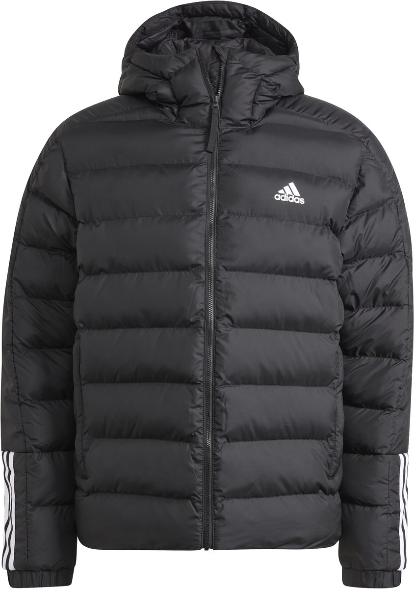 Jas met capuchon adidas Itavic 3-Stripes Midweight Zwart