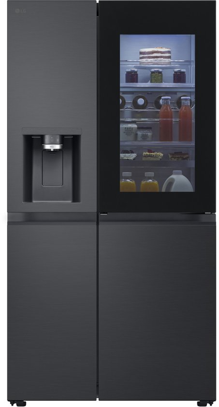 LG InstaView GSXE90EVDD amerikaanse koelkast Vrijstaand 628 l D Zwart