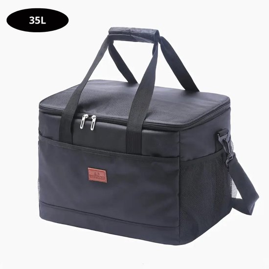 Bovista Koeltas - Koelbox - Koelelementen - Coolbox - Auto - Lunchtas - Strand - Zwart 35L