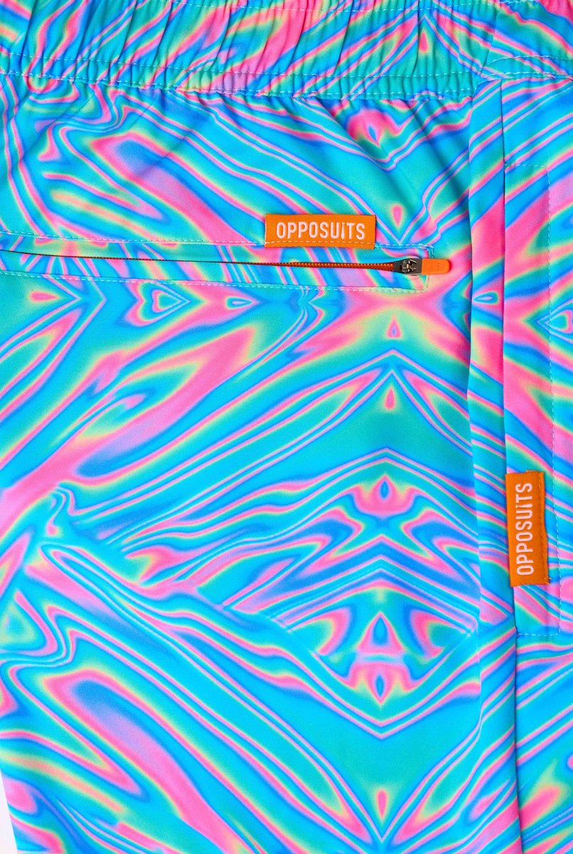 OppoSuits Zwembroek Mr. Tie Dye - Heren Swim Short - Korte Broek - Met Trektouwtjes en Zakken — afbeelding 8
