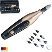 Beurer MP 84 Elektrische nagelvijl - Premium met 10 Opzetstukken - Nagelfrees voor 2 uur Draadloos gebruik - Complete kit voor mooie Handen & Voeten - Inc. Opbergetui met oplaadfunctie
