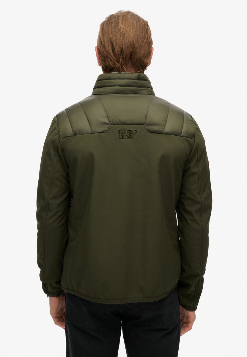 Superdry Storm Softshell Hybrid jas Heren Khaki