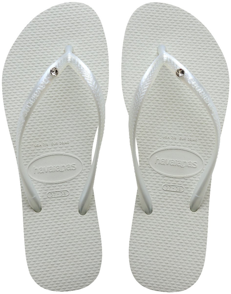 Havaianas Slim Crystal SW II Slippers - Wit