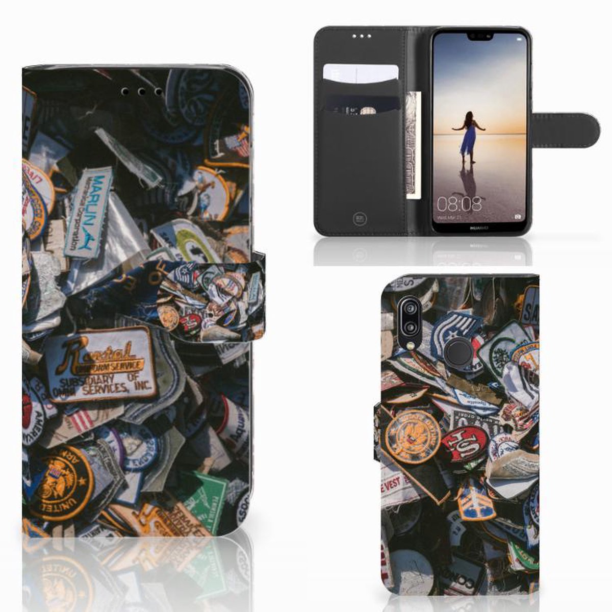 Samsung Galaxy A30 Telefoonhoesje met foto Badges