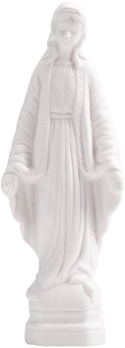 Decoratiebeeld Madonna - Wit - Keramiek