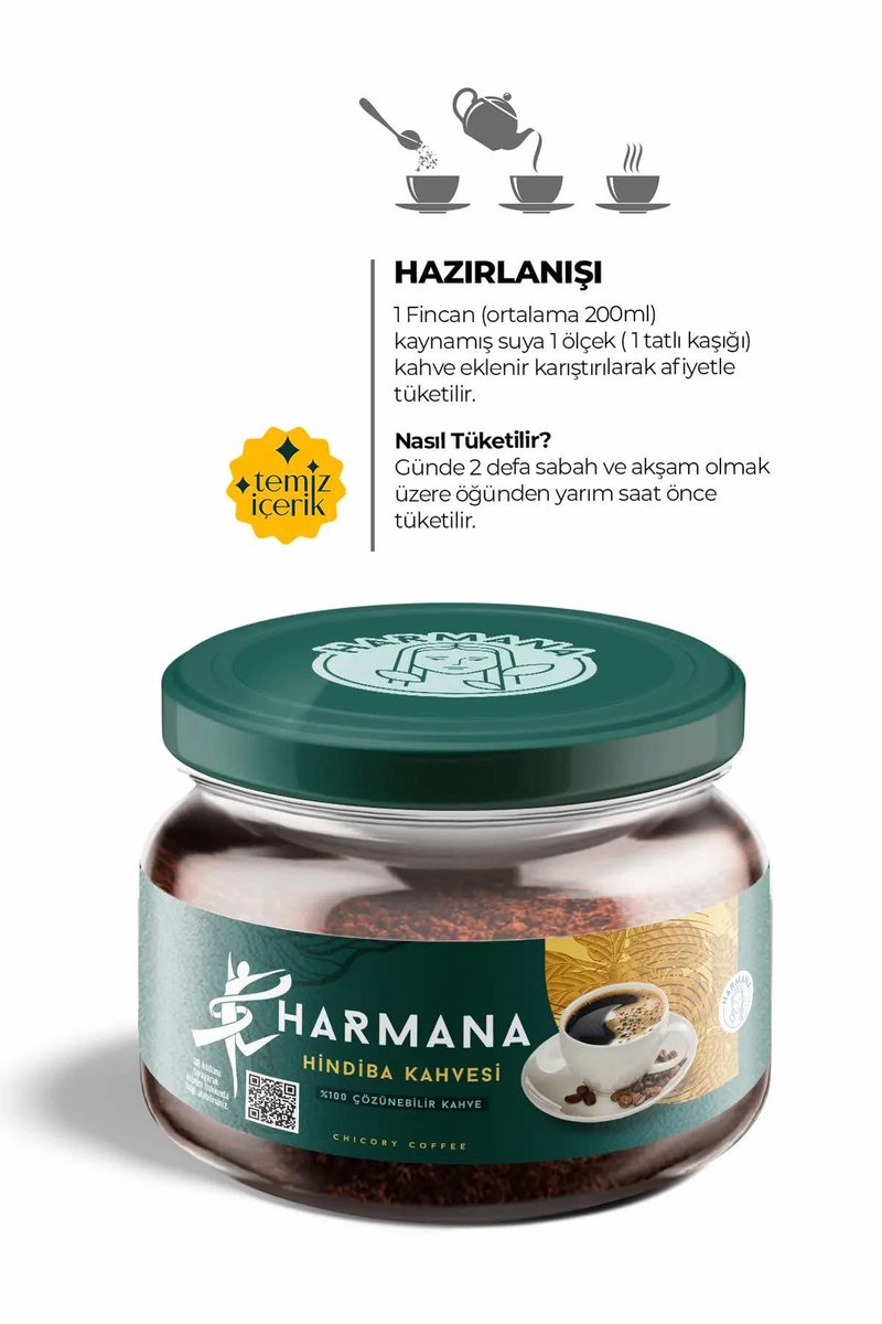 Harmana Hindiba Koffie - Oploskoffie met Cichorei thumbnail 4