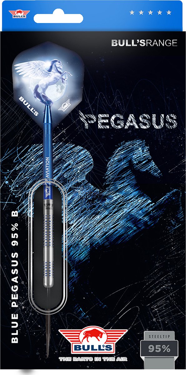 Bull's Blue Pegasus B 95% - Dartpijlen - 25 Gram van Bull's — afbeelding 5