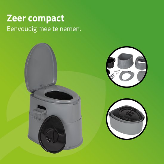 Bo-Camp - Draagbaar toilet deelbaar - 7 Liter - Compact van Bo-Camp — afbeelding 5