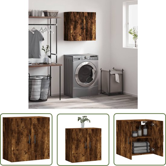 Wandkast 60x31x60 cm bewerkt hout sonoma