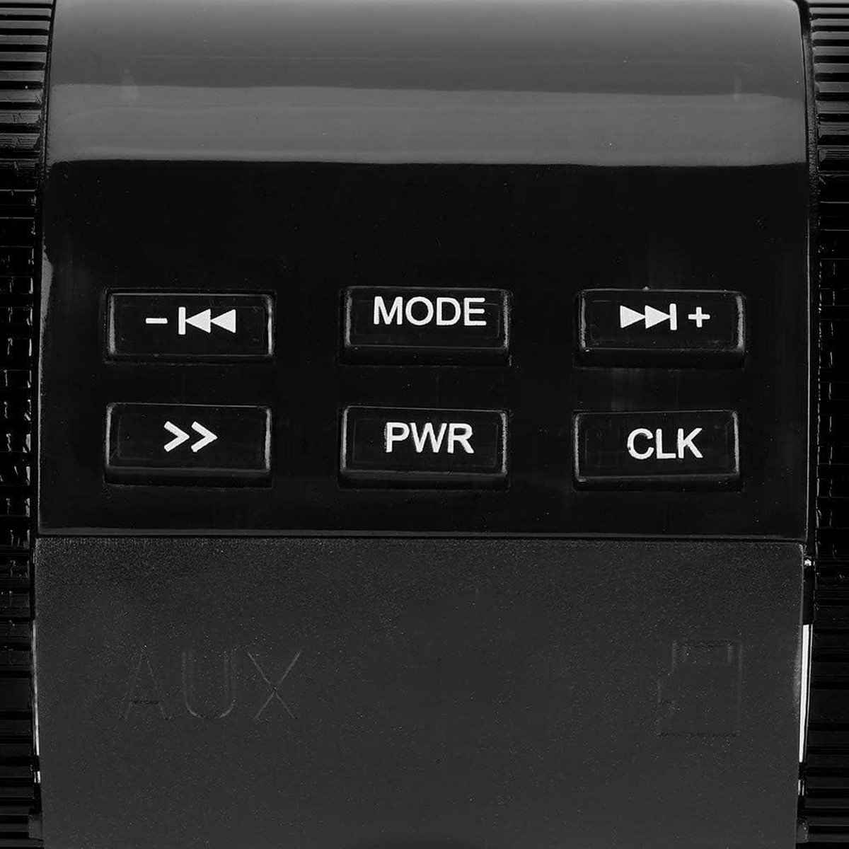 Universele Stereo Motorluidspreker Bluetooth 3.0 + EDR TF/USB/Muziekspeler - Zwart .