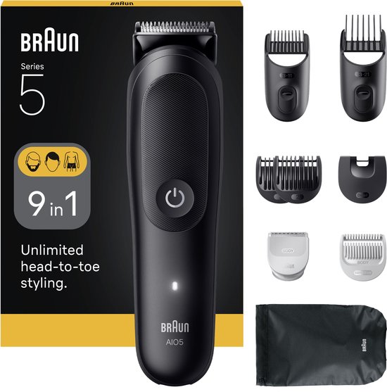 Braun All-in-One Series 5 AIO5540 Style Kit – Baardtrimmer, Tondeuse en Lichaamstrimmer in 1