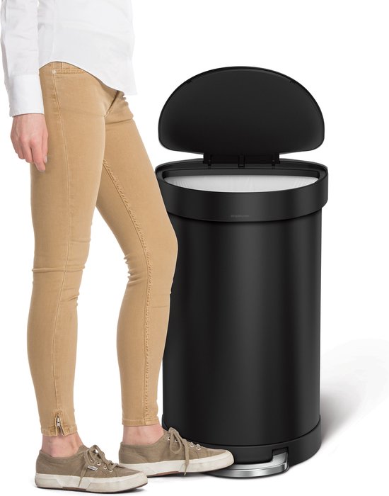 Simplehuman Slim Afvalemmer 40 Liter Grijs | Beste Prijs Simplehuman Slim Afvalemmer 40 Liter Grijs | Beste Prijs
