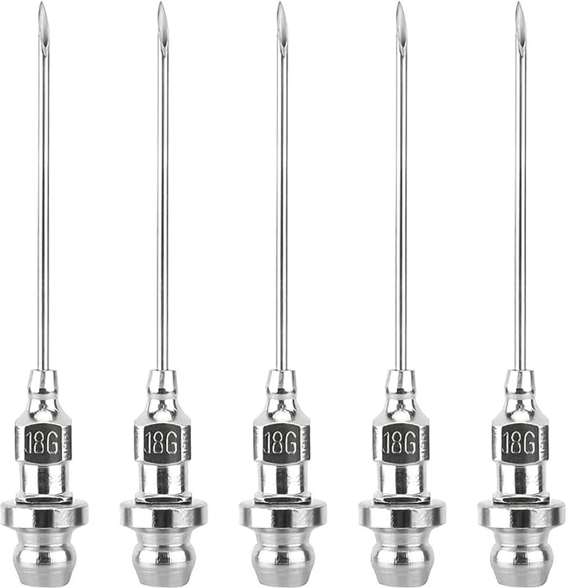 Smeervet-injectornaald draagbare afneembare vetspuitnaald 5 stuks vetinjectienaald met vetspelddispenser - luchtmondstuk injectienaald .
