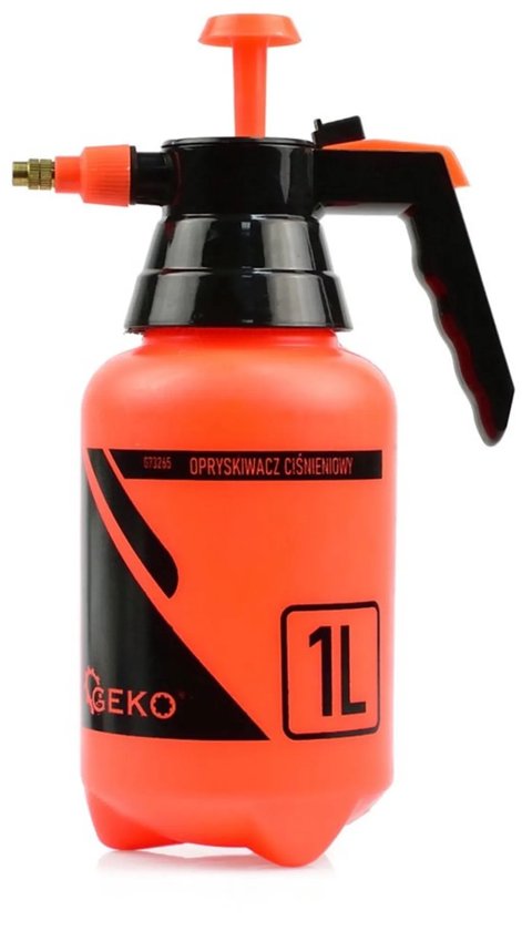 Foto: Geko handmatige drukspuit 1 liter lichtgewicht en duurzaam