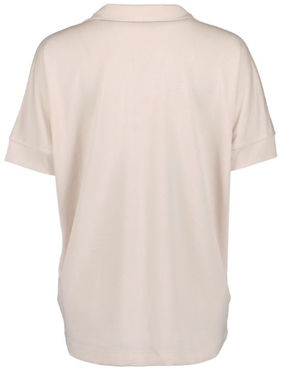 Blue Seven - Shirt 105839 beige met polokraag - korte mouwen - maat 46