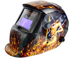 GEKO Lassershelm - Auto-dimming - UV/IR-bescherming - Verstelbare tint - Zichtveld 92,5x42,5 mm
