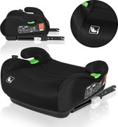 Lionelo Luuk FIX i-Size - Zitverhoger - ISOFIX - Autostoel Booster - 22-36 kg, 125-150 cm - Voorwaarts Gerichte Autostoel volgens i-Size R129 Norm - Brede en Comfortabele Zitting met Zacht EPE-schuim - Met Armleuningen