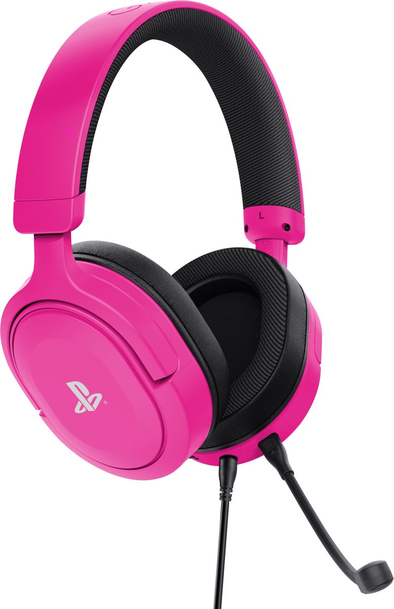 Trust GXT498R Forta - Bedrade Gaming Headset - Licensed voor PS5 - Rose thumbnail 6