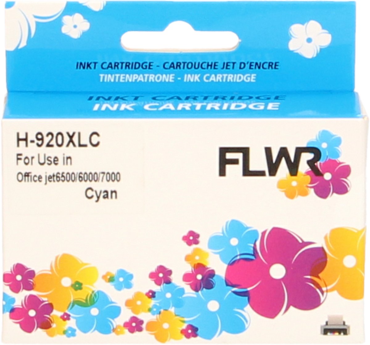 FLWR - Inktcartridge / Alternatief voor de HP 920XL / Cyaan