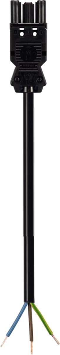 Wieland Aansluitsnoer - GST18-3® (v) naar Open Einde - 3G1,50mm² - 5 meter - Zwart