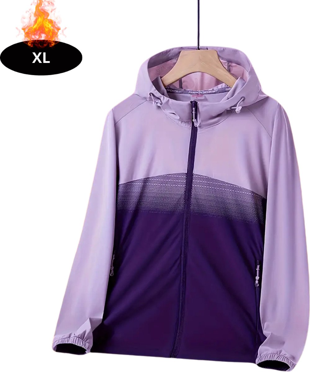 Livano Windjas Dames Parka Lente & Herfst Jas Volwassen Windjack Windbreaker Outdoor Paars