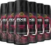 AXE Fine Fragrance Collection Premium Deodorant Bodyspray - Cherry Fizz - 6 x 150 ml - Voordeelverpakking