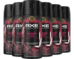 AXE Fine Fragrance Collection Premium Deodorant Bodyspray - Cherry Fizz - 6 x 150 ml - Voordeelverpakking