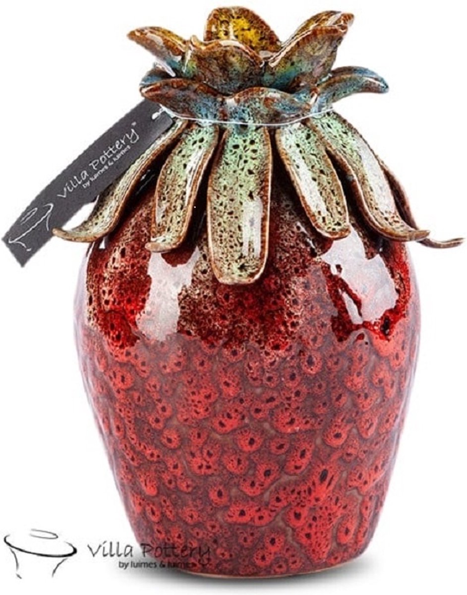 Villa Pottery Larissa Rood 17.5x15.5x22