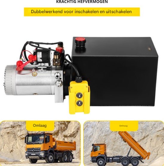 Dumptrailerpomp - Hydraulisch Apparaat - 12V DC - 3200 PSI Capaciteit van Mophorn — afbeelding 2