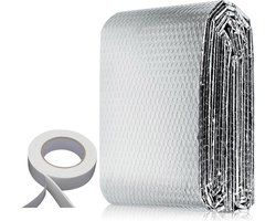 Aluminium Bellenfolie 0.6x5m Reflectix Warmtereflecterende Radiatorisolatiefilm - Isolatie Reflectorfolie - Thermische Stralingsbarrière Dampbarrière voor Daken Muren Vloeren Zolder