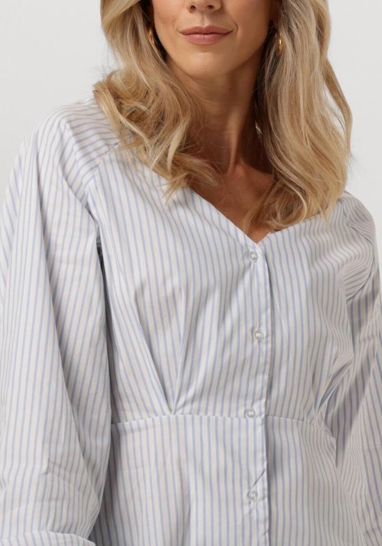 Object Objtutta Sculpture Fit Ls Shirt D Div Dames - Jurken - Blauw - Maat 34