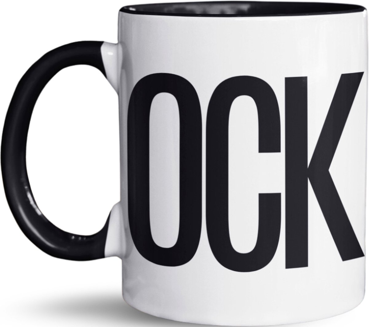 NietMokken.nl - Grappige mok "COCK" - Originele beker met tekst - Leuk als cadeau - Aan beide zijden bedrukt - Vaatwasser en magnetronbestendige keramische tas