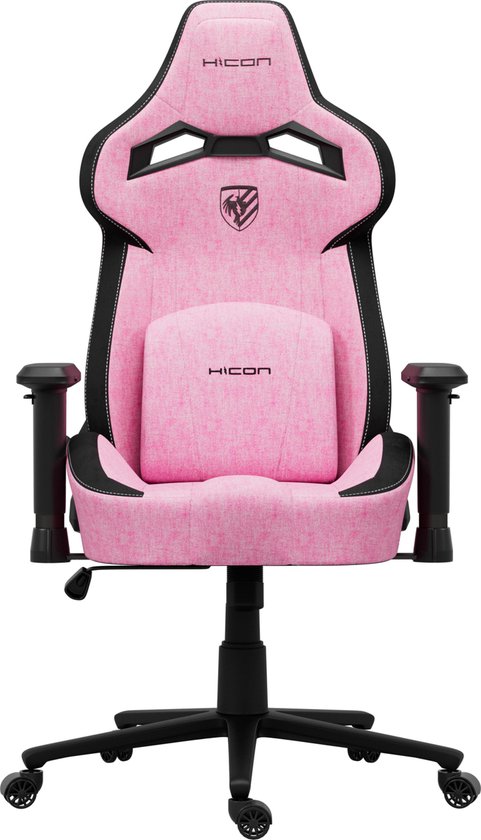 HICON - Hyper Series - Striker Sièges de jeu Fabric - Luxe Comfort et tissu respirant pour la meilleure expérience de jeu - Rose