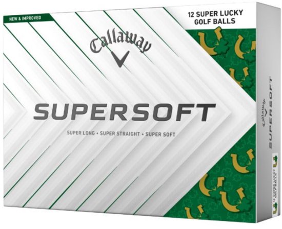 Callaway SuperSoft 2025 Lucky Golfballen - Wit - 12 Stuks
