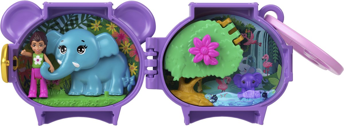 Polly Pocket PET CONNECTS Elephant, Animal, 4 ans, Multicolore | bol