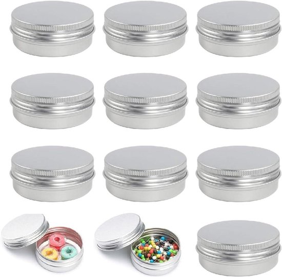 Plastic PET potten 50ml met koperen deksel Plastic PET potten 50ml met koperen deksel