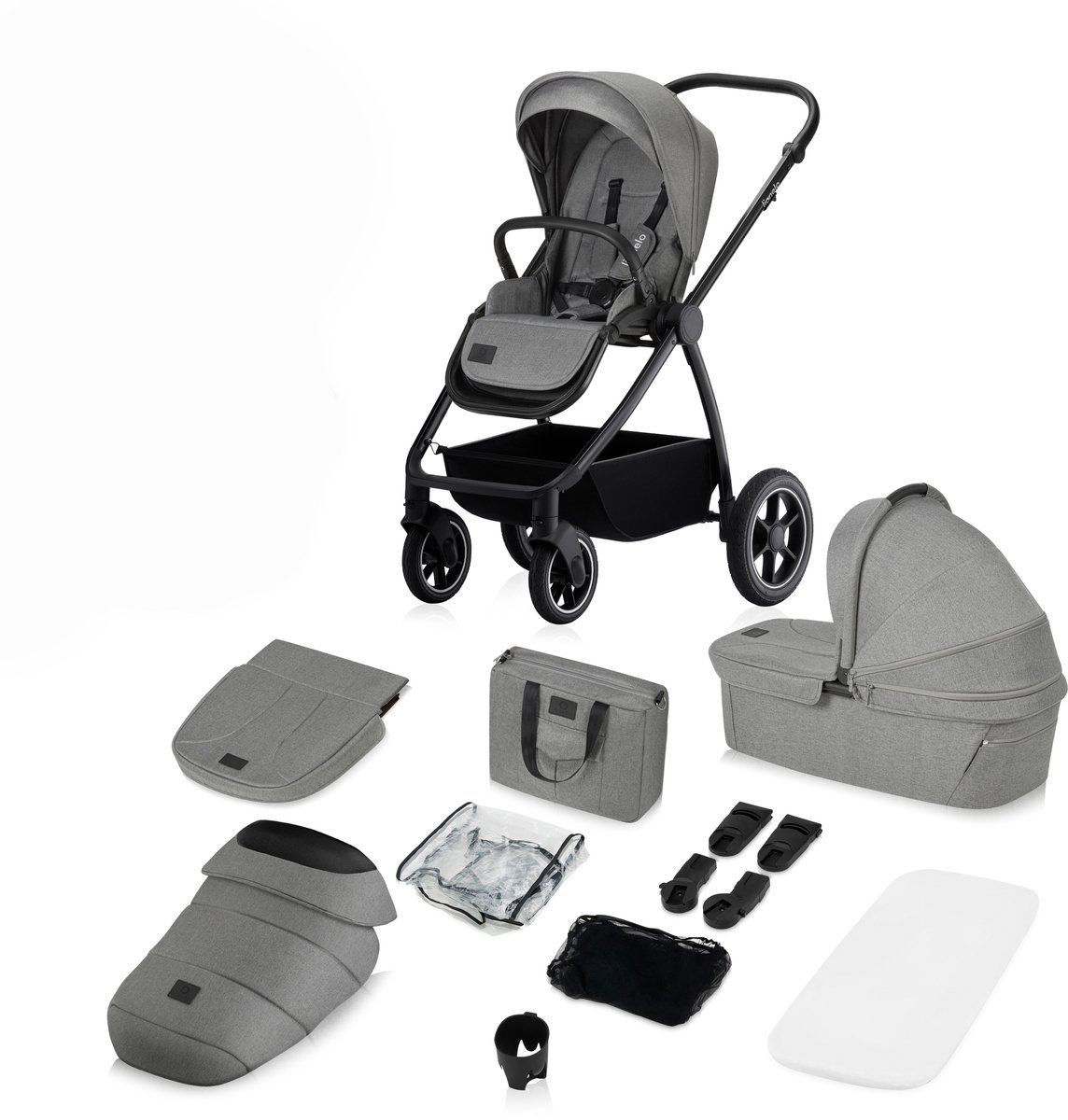 Lionelo Meril 2-in-1 Kinderwagen met All-Terrain Wielen - afbeelding 3