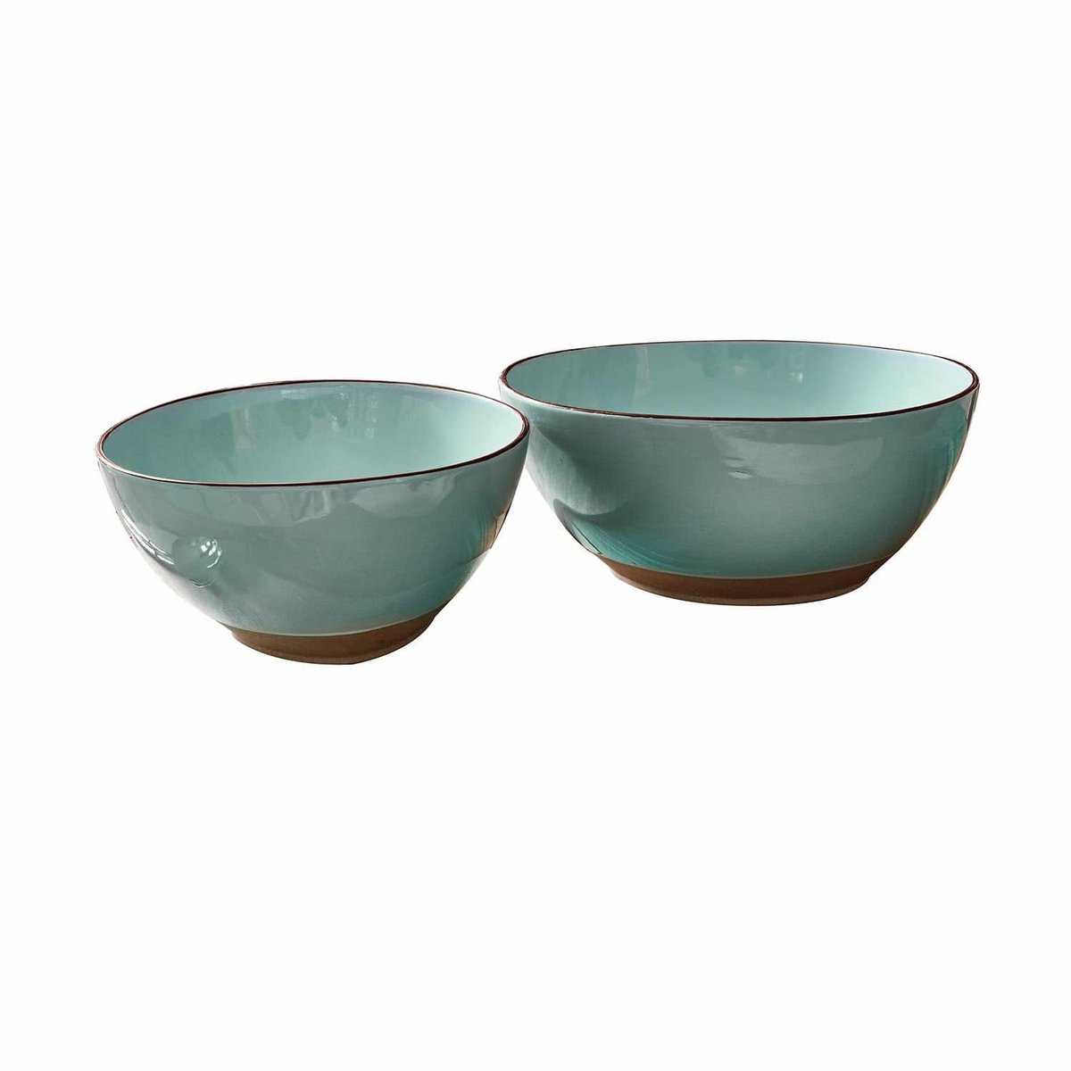 LOBERON Saladekom set van 2 Biarré turquoise