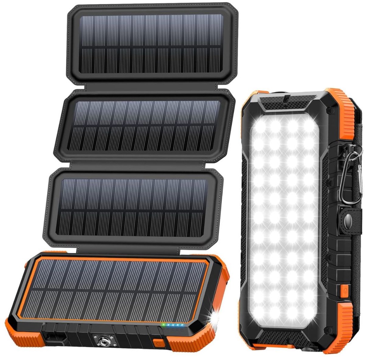 Zylo® Draagbaar Zonnepaneel - Solar Charger - Opvouwbaar Zonnepaneel - 18w - 40x86x168cm - Oranje