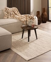 Tapis carré en laine - Ulstein blanc/gris 250x250 cm