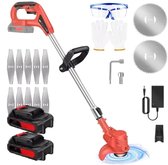 Bol.com Draadloze Grastrimmer 21V - Elektrische Strimmer - Inclusief Accu - Voor Gras Onkruid & Tuinonderhoud aanbieding