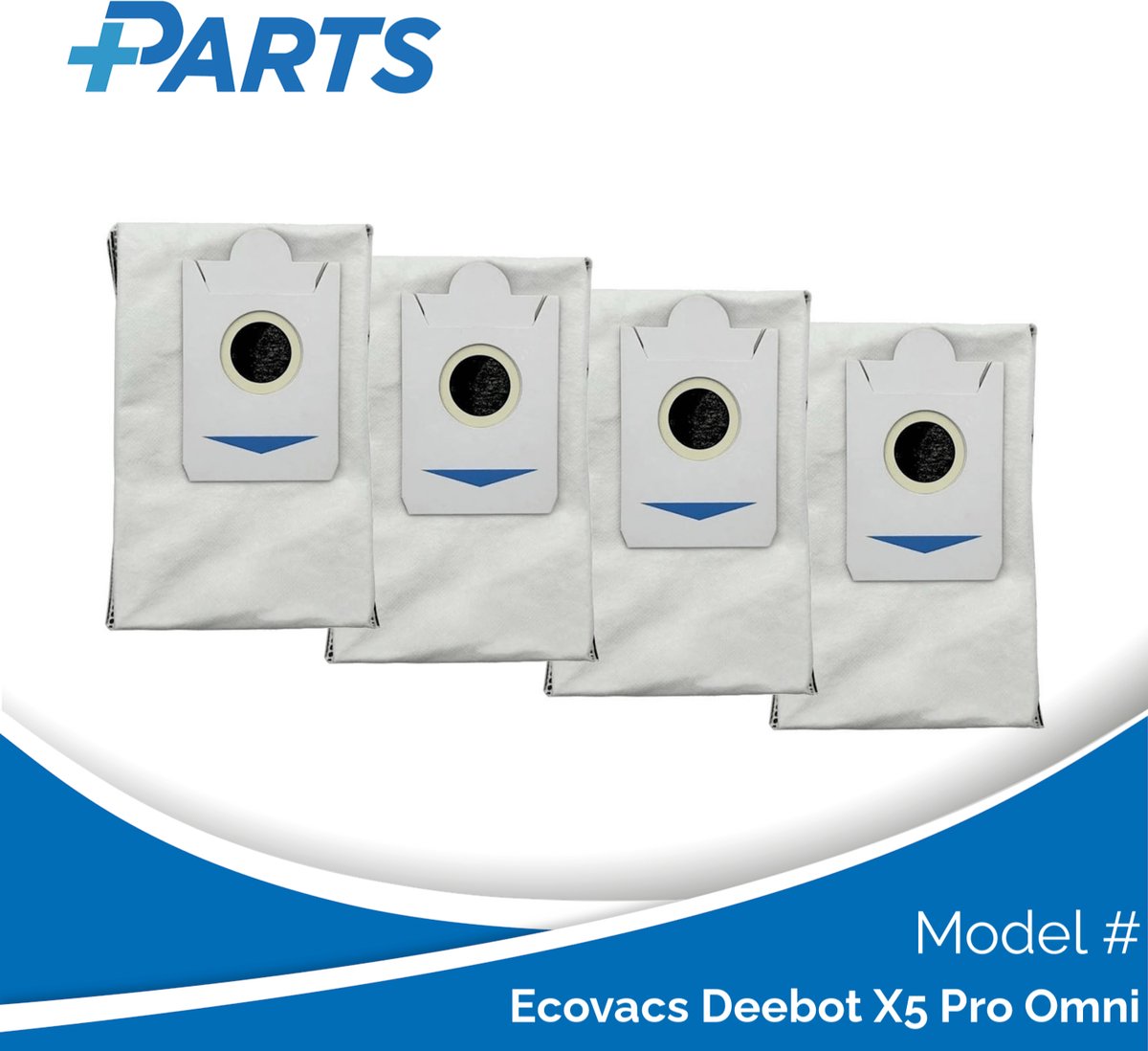 Ecovacs Deebot X5 Pro Omni Stofzakken (4 Stuks, Plus.Parts® alternatief voor DDB030025)