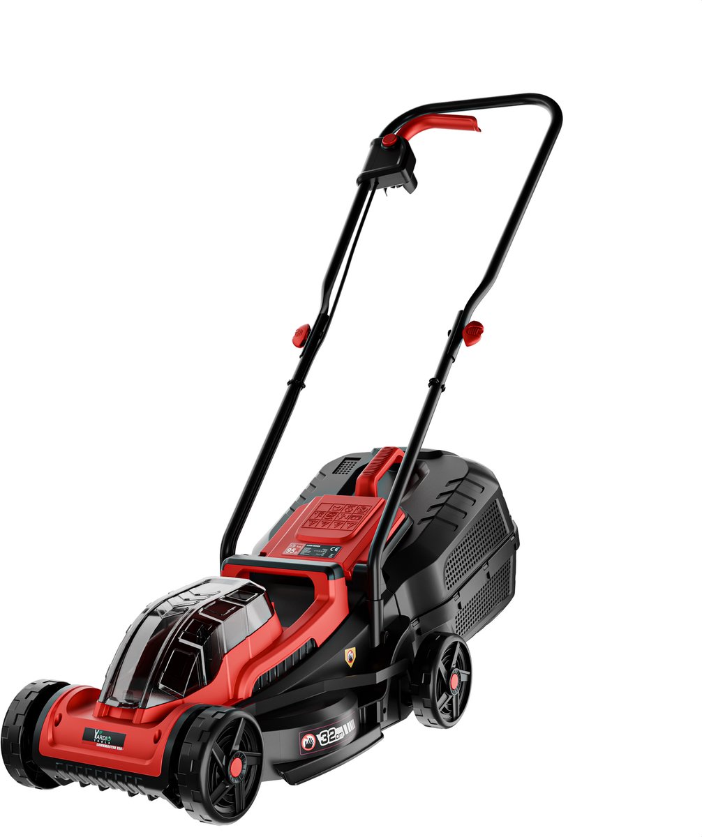 YARDIO Tools® - Grasmaaier Elektrisch - Grasmaaier Accu - Handmaaier - 320mm maaibreedte - 21v incl. 4.0a Accu en Snellader - tot 50m2 - Lawnmaster 320 - LawnMaster320-4.0aBAT – foto 3