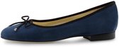 Werner Ken Dana Dames Ballerina's Donkerblauw Suède – Ballerina Schoenen – Instappers – Echt Leer - Flatjes - Werner Kern Ballerinas - Donkerblauw - 37.5