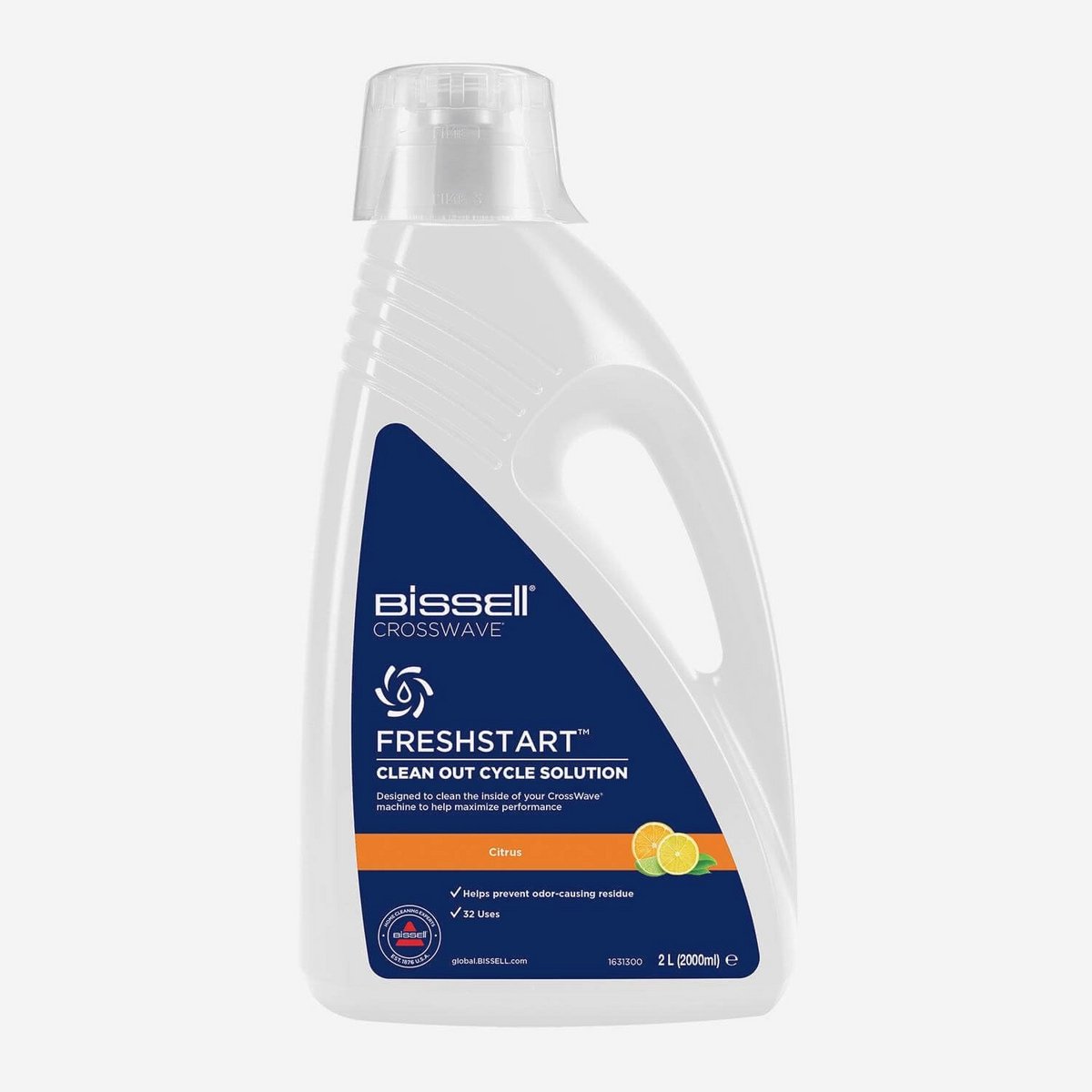 Schoonmaakmiddel voor CrossWave Apparaten - 2L Citrusgeur - Voorkomt Slechte Geuren en Optimaliseert Prestaties